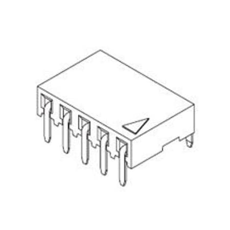 Molex Board Connector, 5 Contact(S), 1 Row(S), Female, Right Angle, Solder Terminal, Receptacle 901481305